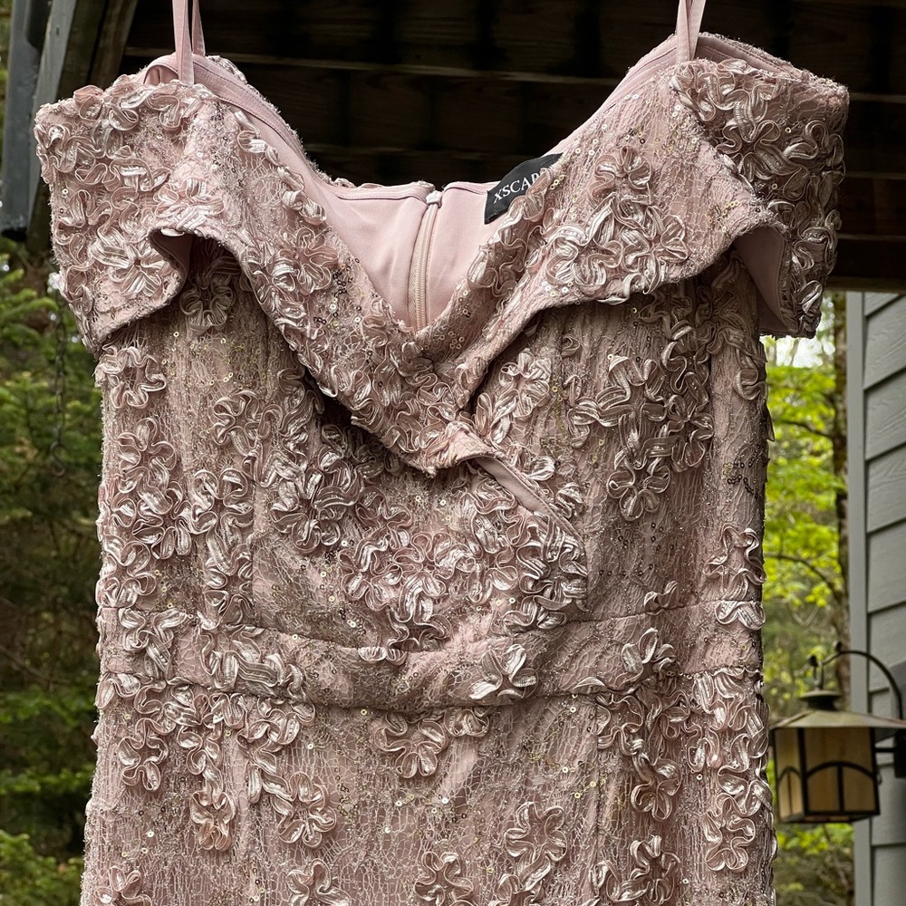 Pink Floral Lace Dress